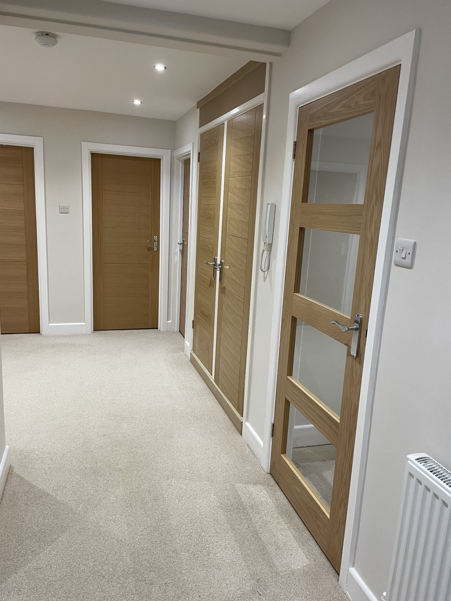 Fitted home office desk and cabinetry